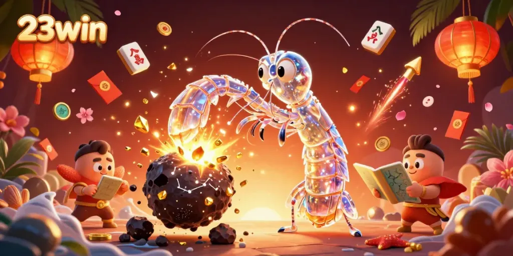 Experience the excitement of 23win with a vibrant 3D scene of winning characters and dynamic game elements!