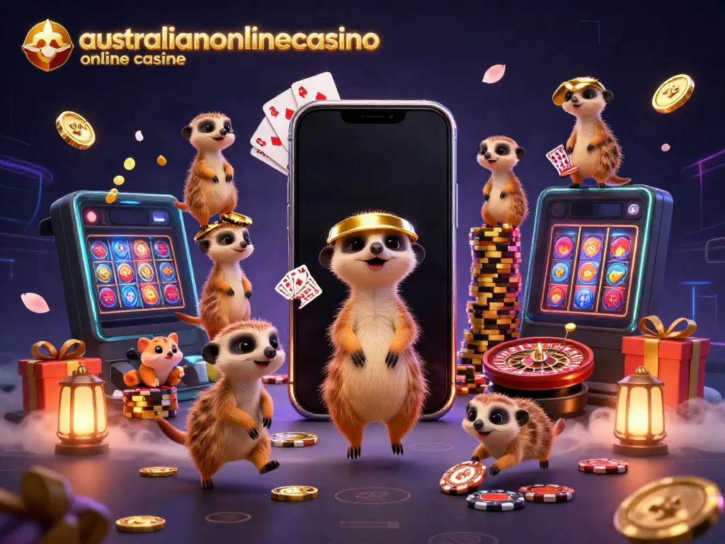 Discover the vibrant action at australianonlinecasino online casino, where meerkats run a thrilling casino operation.