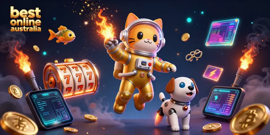 Play at the best online casino australia with exciting slots and crypto elements in 3D.