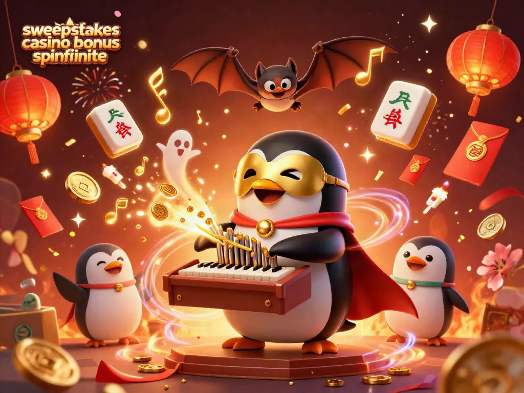 Experience sweepstakes casino bonus spinfinite in a vibrant 3D illustration of gaming fun.