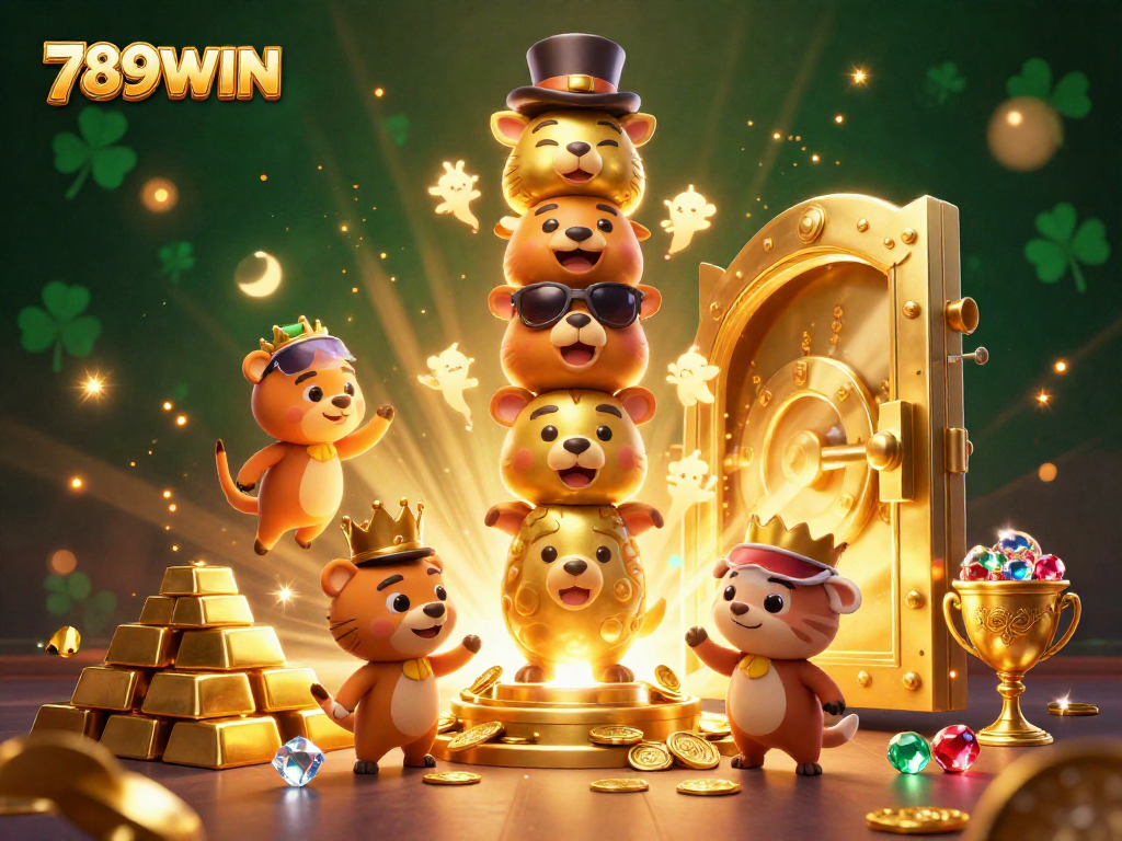 Experience thrilling winnings at 789WIN with an elaborate casino atmosphere featuring vibrant treasures and totem imagery.