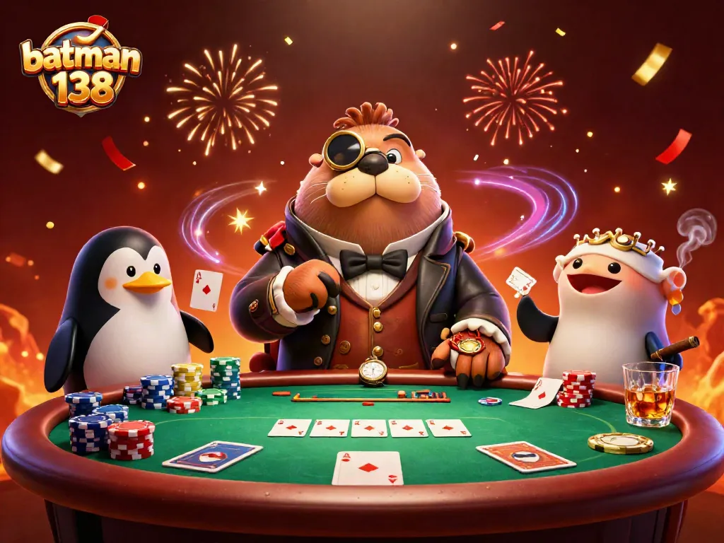 Experience the thrill of batman138 with vibrant poker action at an underwater table!