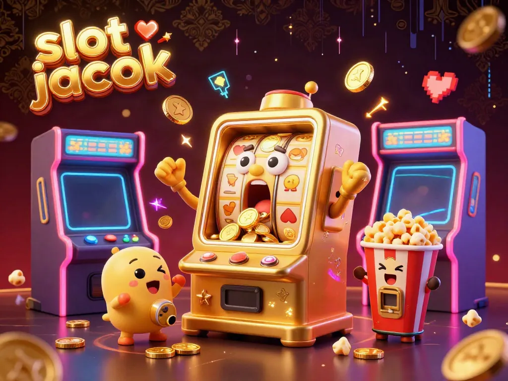 Experience the excitement of slot jackpots with golden slot machines erupting in coins!