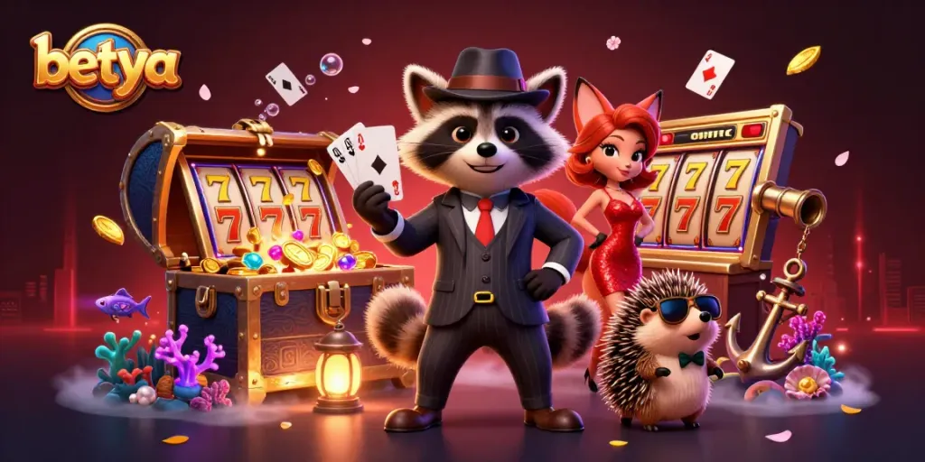 Experience the excitement at Betya Casino with vibrant slots and dynamic characters!