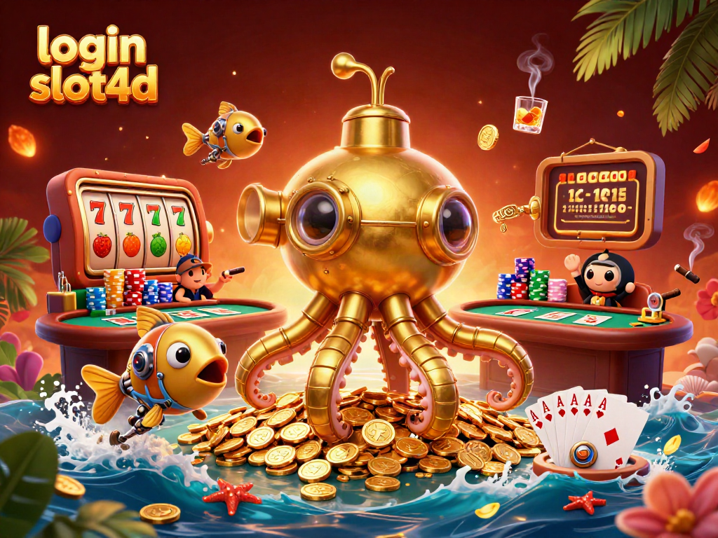 Engage with login slot4d and experience a thrilling 3D casino world featuring golden treasures.