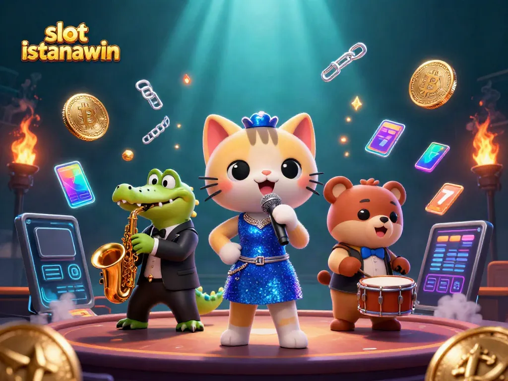 Menangkan permainan di slot istanawin dengan ilustrasi kasino penuh warna dan karakter menarik.
