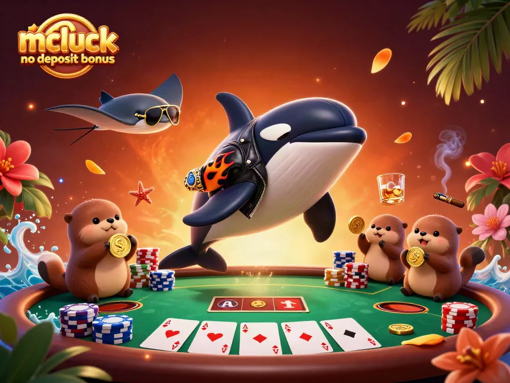 Experience the excitement of mcluck no deposit bonus with vibrant characters and rich casino imagery.
