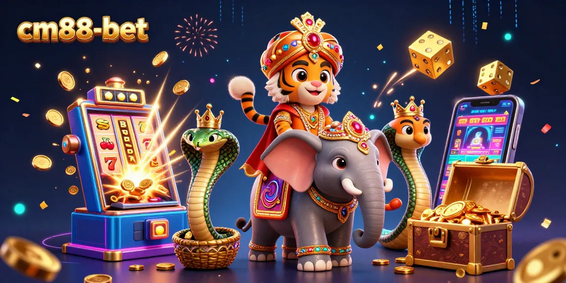 Experience excitement at cm88-bet with 3D jackpot slots bursting with treasures and winning symbols.