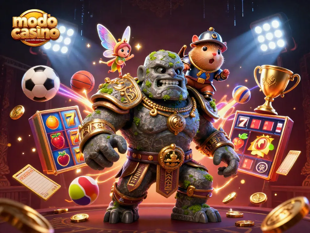 Experience thrilling gameplay with the modo casino promo code no deposit bonus while engaging with vibrant casino characters.