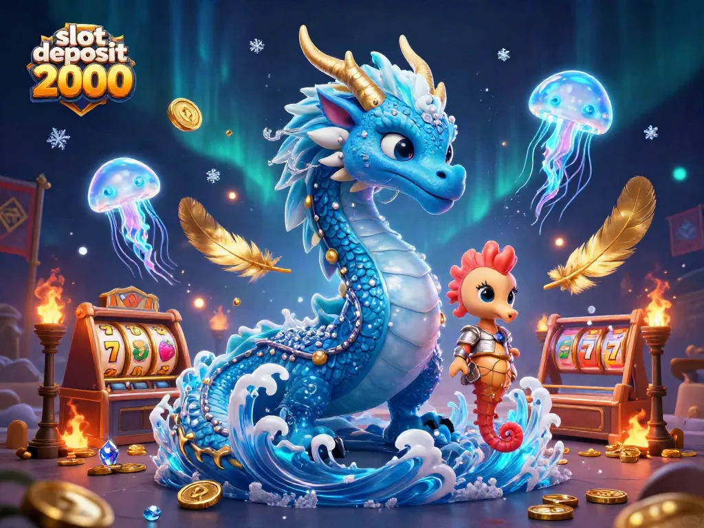 Experience thrilling action and luck in slot deposit 2000 gameplay with vibrant 3D casino elements.