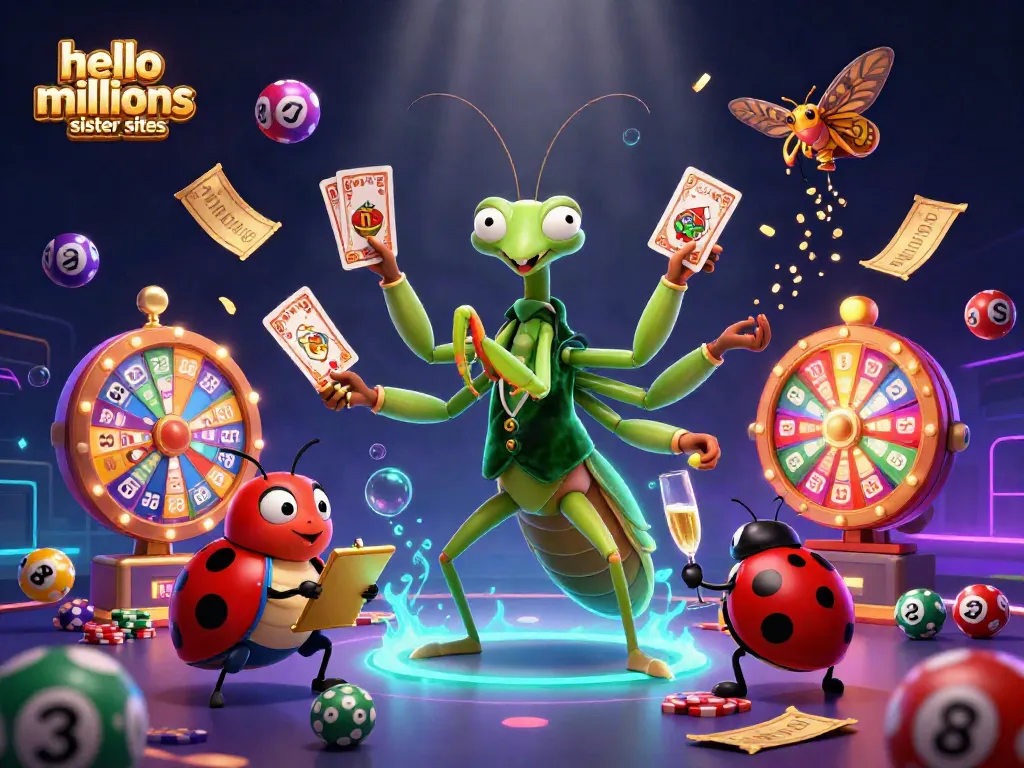 Spin and win with hello millions sister sites offering vibrant casino elements and lively characters.