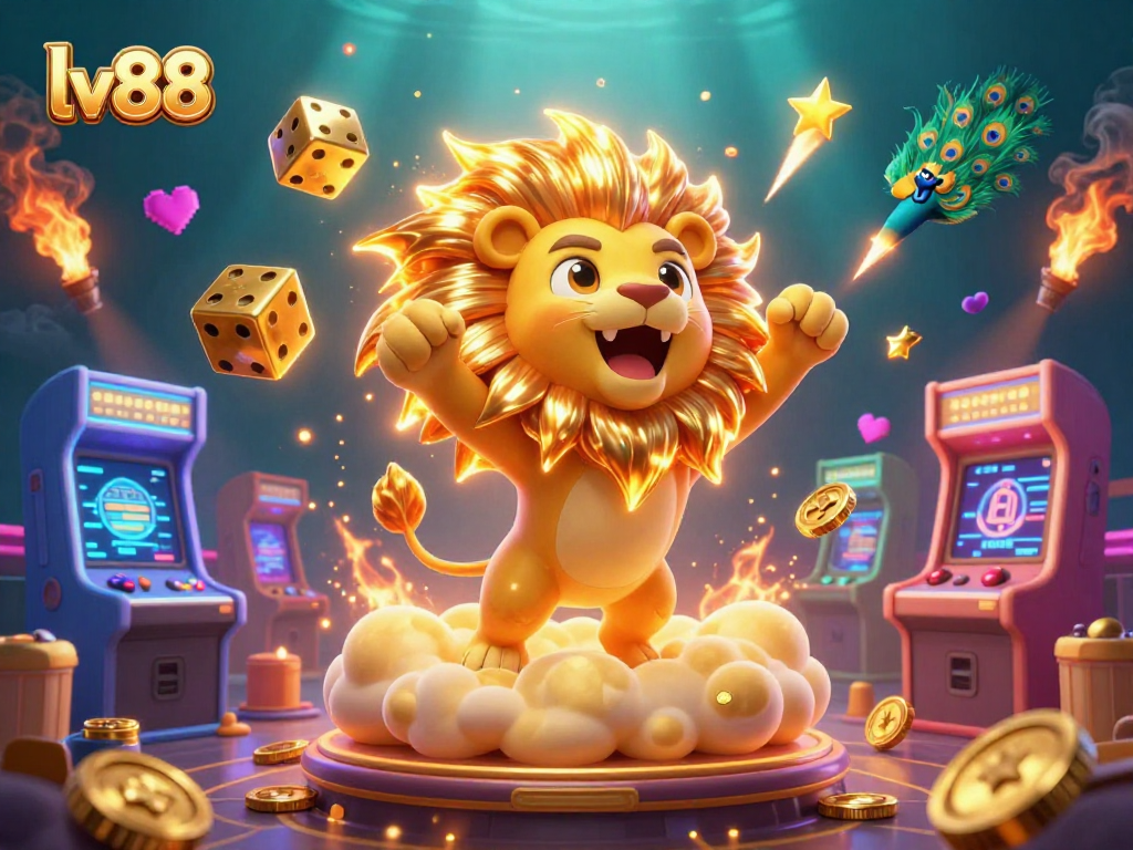 Experience thrilling gaming action at lv88 with a vibrant scene of adventure and excitement.