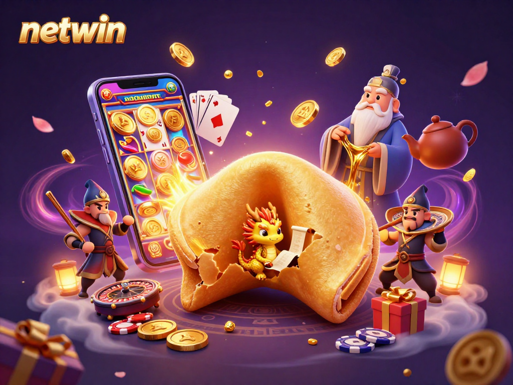 Engage in thrilling gaming adventures at netwin with unique characters and vibrant casino elements.
