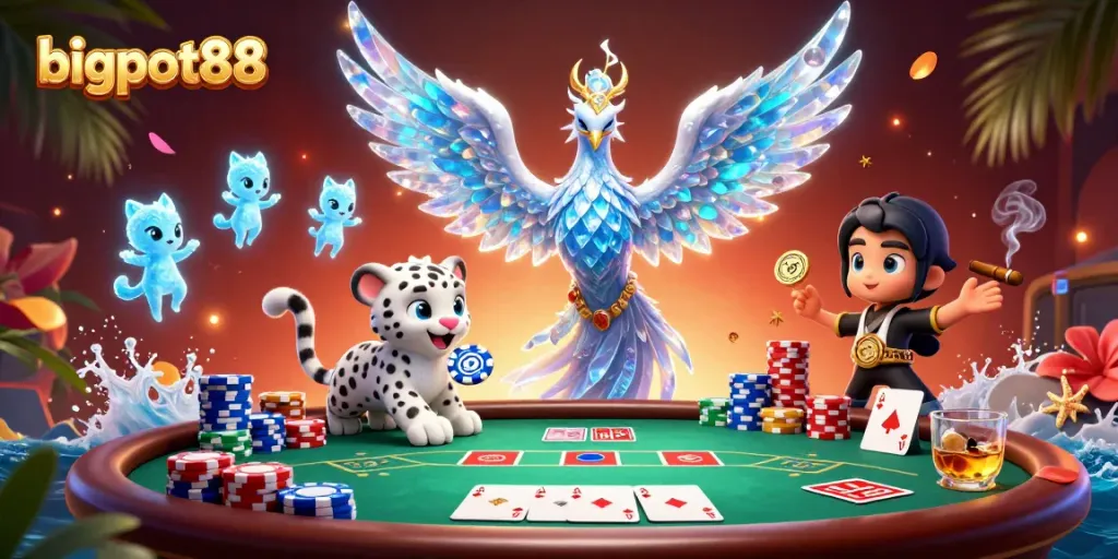 Hadiah besar bigpot88 menunggu saat pemain bermain kartu di kasino digital.