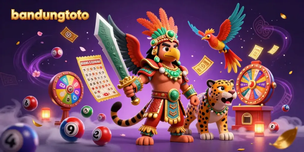 Engage with the dynamic world of bandungtoto featuring colorful lottery elements and heroic characters.