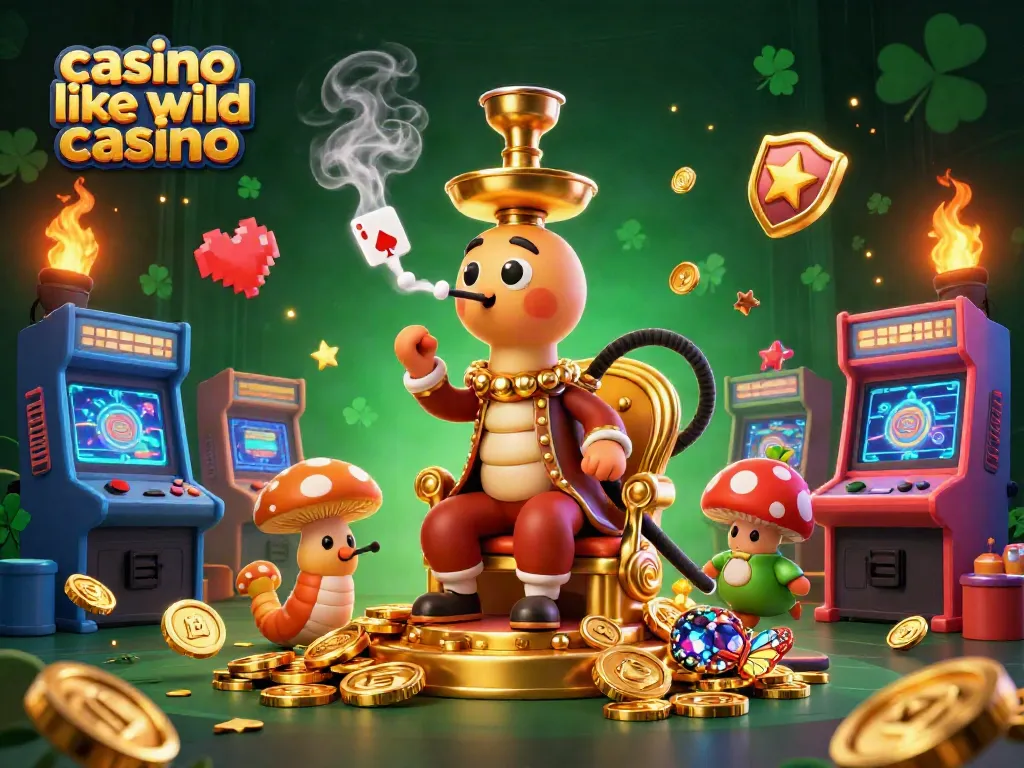 Experience the vibrant world of casino like wild casino with a fantasy-themed illustration.