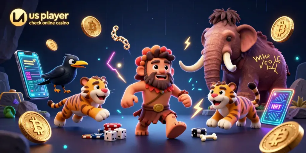 Experience the excitement at us player check online casino with caveman and sabertooth tiger duo.