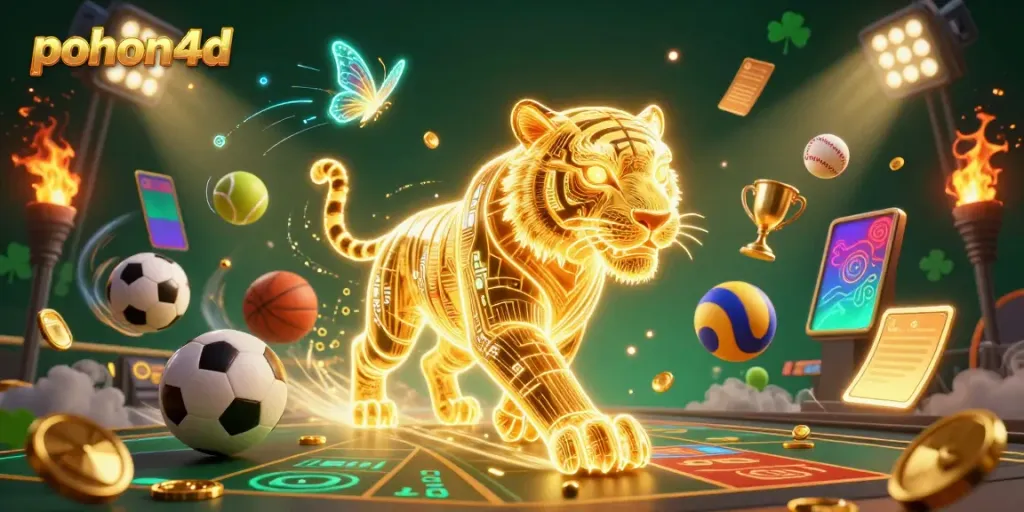 Experience the thrill of pohon4d with vibrant casino elements and engaging characters.
